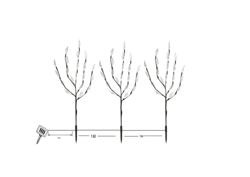 Záhradné svietidlo ZUMA LINE SW-5009 LED solárne zapichovacie 60x0,06W 3000K IP44